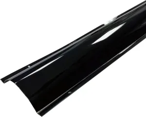 Electriduct Black Stainless Steel Wire Guard Surface Raceway Metal Cord Cover - 58 Inch - Channel Size: 3" W x 1" H (X-Large)