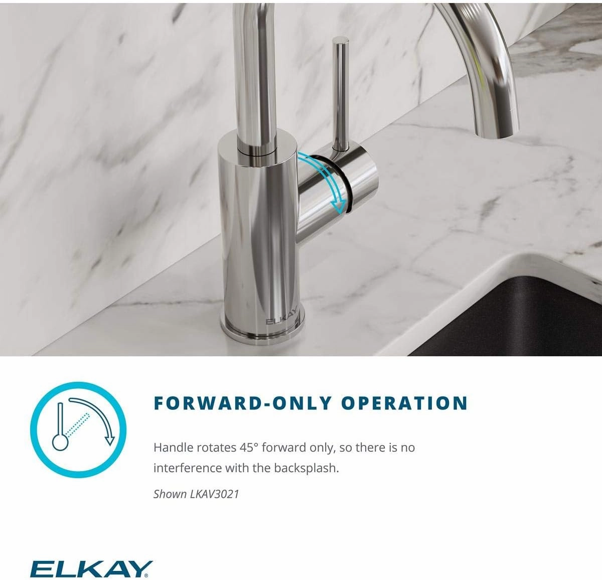 Elkay Avado Single Hole Bar Faucet with Pull-down Spray and Lever Handle, Lustrous Steel