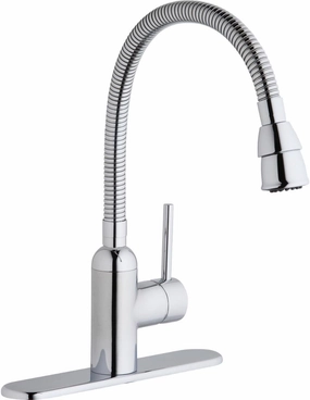Elkay LK2500CR Laundry/Utility Faucet with Flexible Spout and Forward Only Lever Handle, Chrome