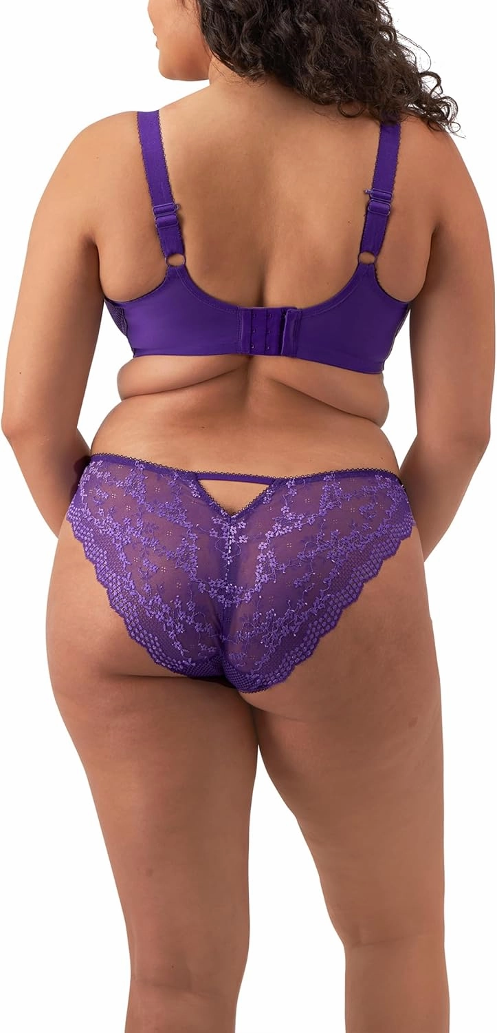 Elomi Women’s Charley Floral Embroidery, Low Plunge, Dd  Bras