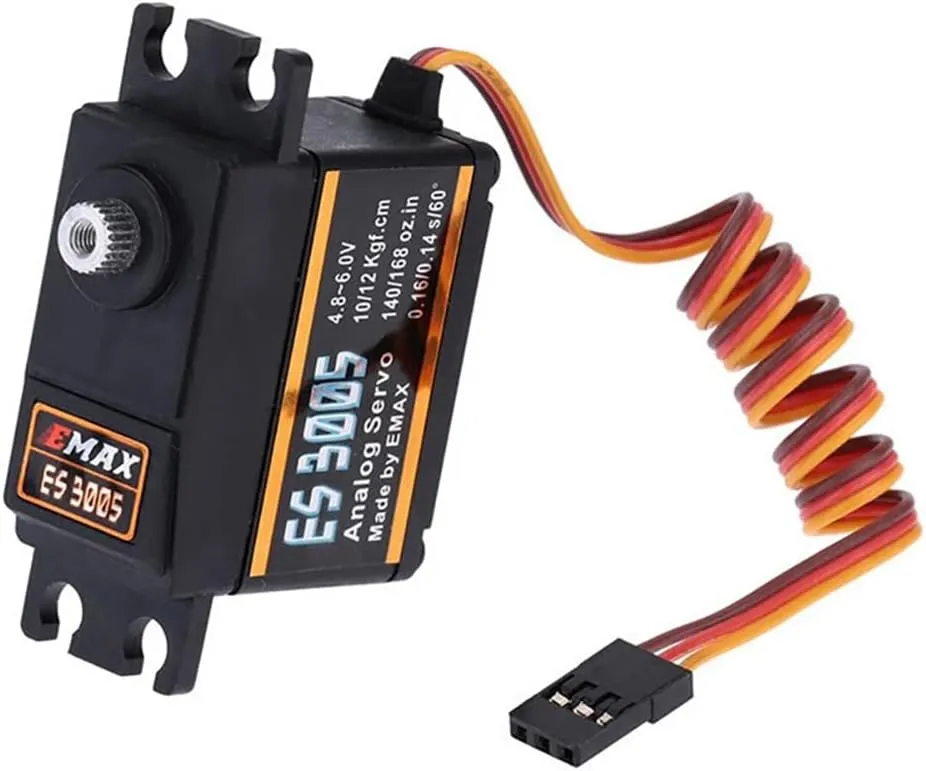 EMAX ES3005 Metal Analog Servo 42g Waterproof with Gears for RC Car Helicopter Boat Airplane Parts Accessorie DIY (ES3005 4PCS)