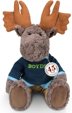 Enesco Boyds Bears 45th Anniversary Marshall Moxley Moose Plush Stuffed Animal, Collectible Premium Soft Teddy Bear Plushie for Ages 1  and Up, Multicolor, 18.5 Inch