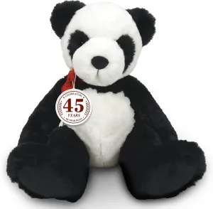Enesco Boyds Bears 45th Anniversary Panda P. Giggles Plush Panda Teddy Bear Stuffed Animals, Collectible Premium Soft Teddy Bear Plushies for Ages 1  and Up, Black and White, 12 Inch