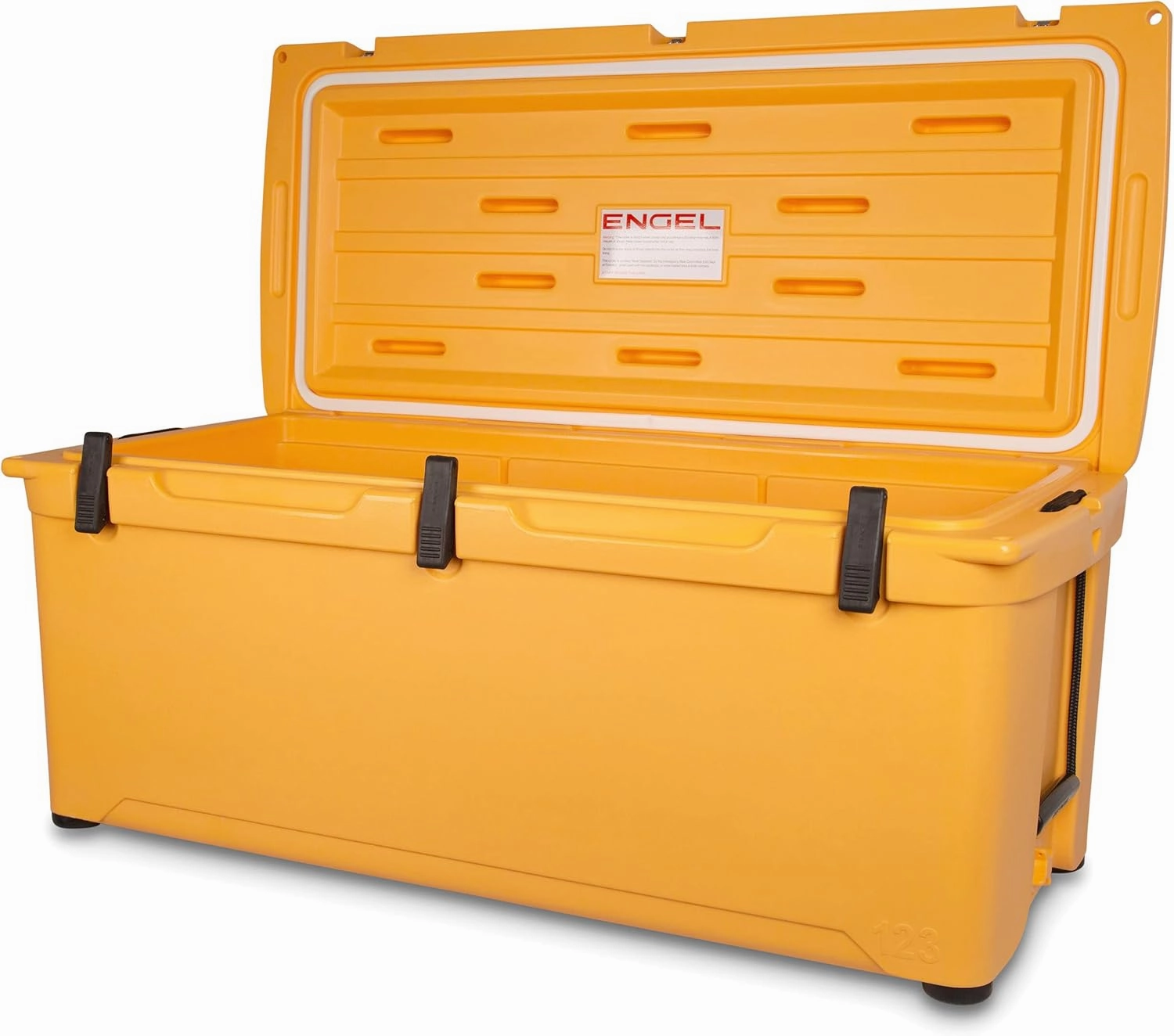 Engel Coolers ENG123 Cooler | 100 Can High Performance Durable Seamless Rotationally Molded Ice Box for Camping, Hunting, and Fishing