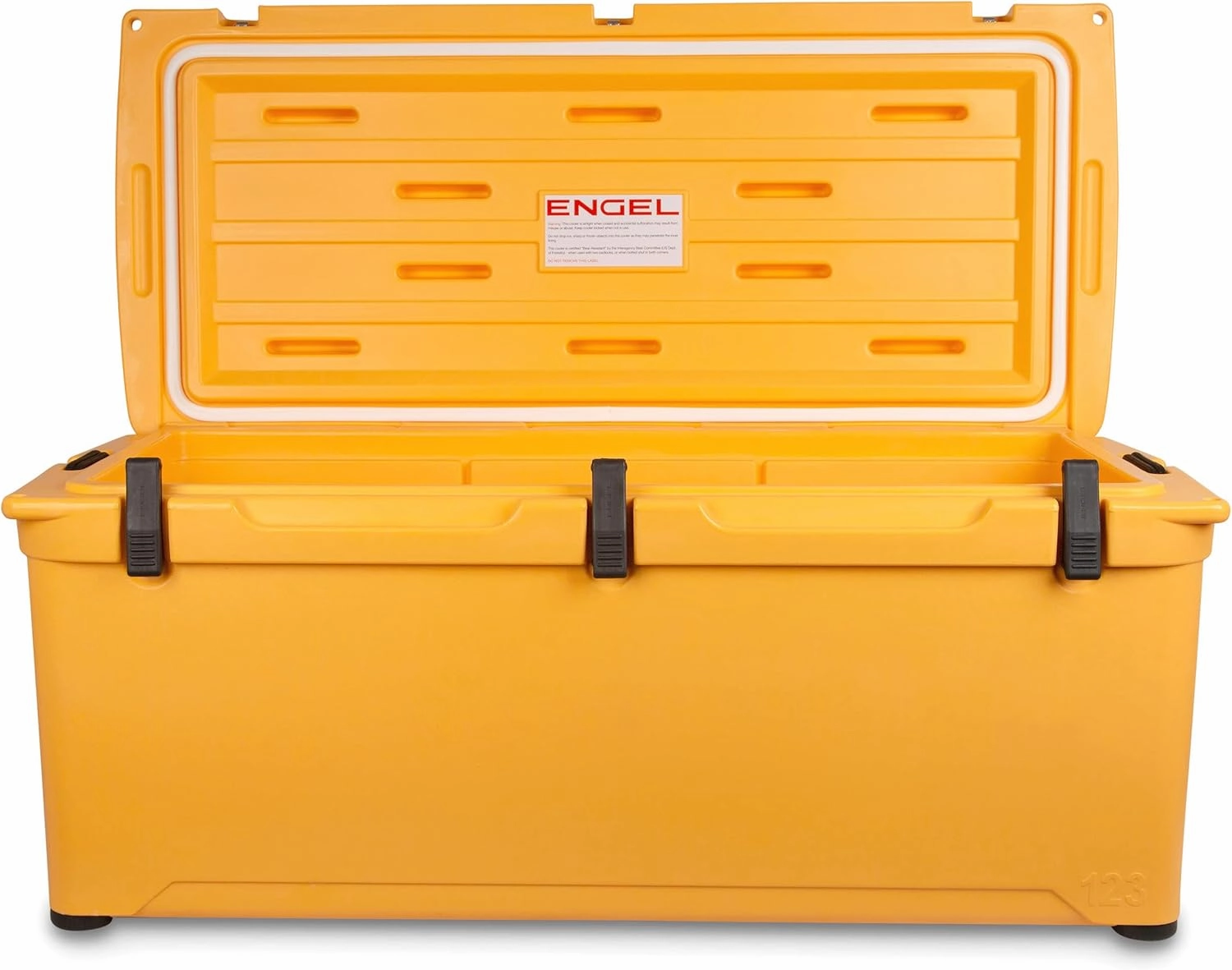 Engel Coolers ENG123 Cooler | 100 Can High Performance Durable Seamless Rotationally Molded Ice Box for Camping, Hunting, and Fishing