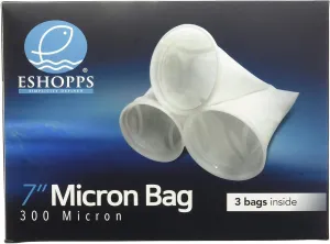 ESHOPPS 7" Round Filter Socks | 3 Pack | 300 Micron