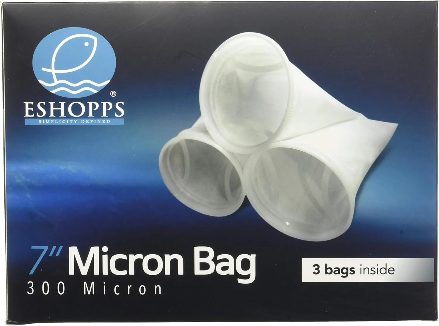 ESHOPPS 7" Round Filter Socks | 3 Pack | 300 Micron