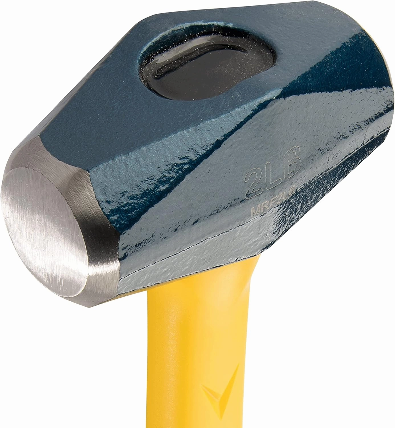 ESTWING Sure Strike Drilling/Crack Hammer - 2-Pound Sledge with Fiberglass Handle & No-Slip Cushion Grip - MRF2LB