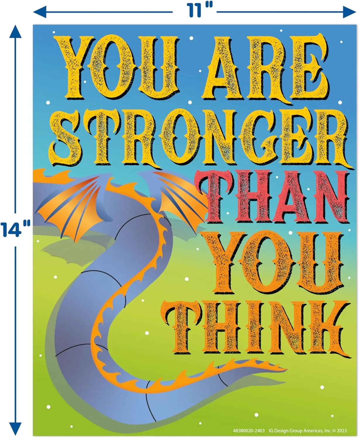 Eureka Once Upon A Dream Mini Classroom Poster Set for Teachers, 11" x 14", 8 Pieces