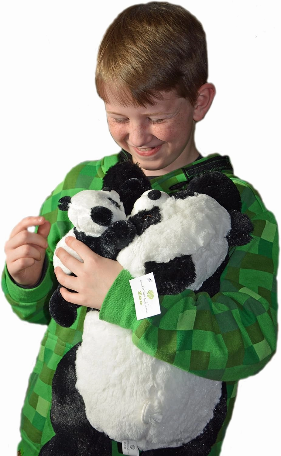 Exceptional Home Mother & Baby Panda Plush Set | Super Soft Panda Stuffed Animal | Cute Plushies for Kids' Bedroom/Playroom | 18-in Stuffed Animals for Girls & Boys