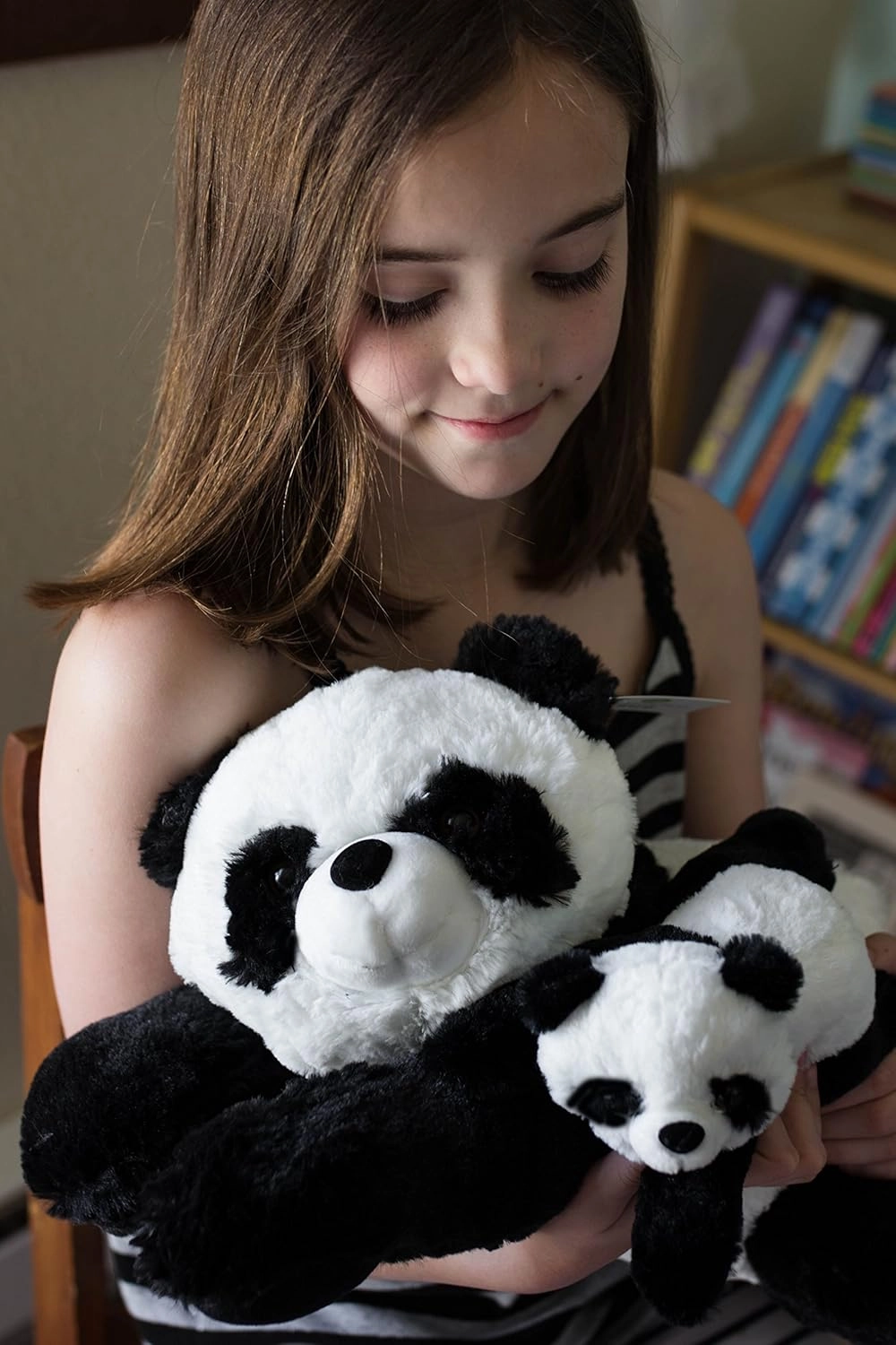Exceptional Home Mother & Baby Panda Plush Set | Super Soft Panda Stuffed Animal | Cute Plushies for Kids' Bedroom/Playroom | 18-in Stuffed Animals for Girls & Boys