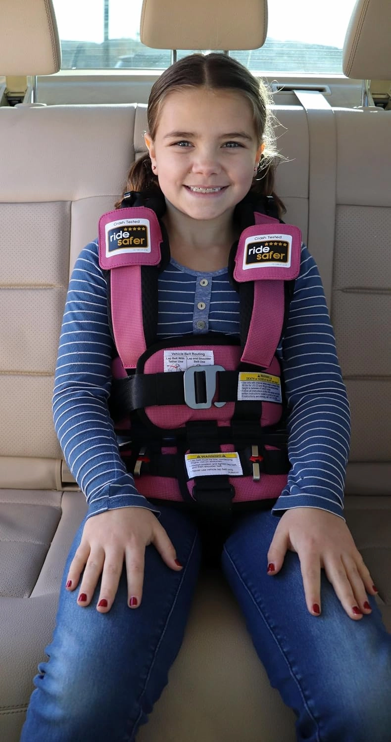 Extra Small Pink, Lightweight, Compact, Portable Car Seat - Perfect for Travel and Everyday Child Safety
