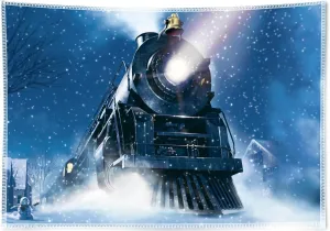 Fabric Winter Night Train Photography Backdrop No Wrinkles Wonderland Railway Polar Express Background Snowflake Portrait Photobooth Banner Party Decor Photo Studio Props 7x5ft car