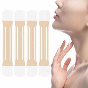 Face Neck Lifting Tape, Neck Lift Tape Instant Lifting & Firming Invisible, for Necks Face Jaw, Reusable & Waterproof, Long-Lasting (4 Tapes   20 Patches)