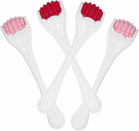 Facial Care Tool 4pcs Silicone Eye Rollers Reusable Massage Roller Mini Massager for Face Portable and Easy to Use