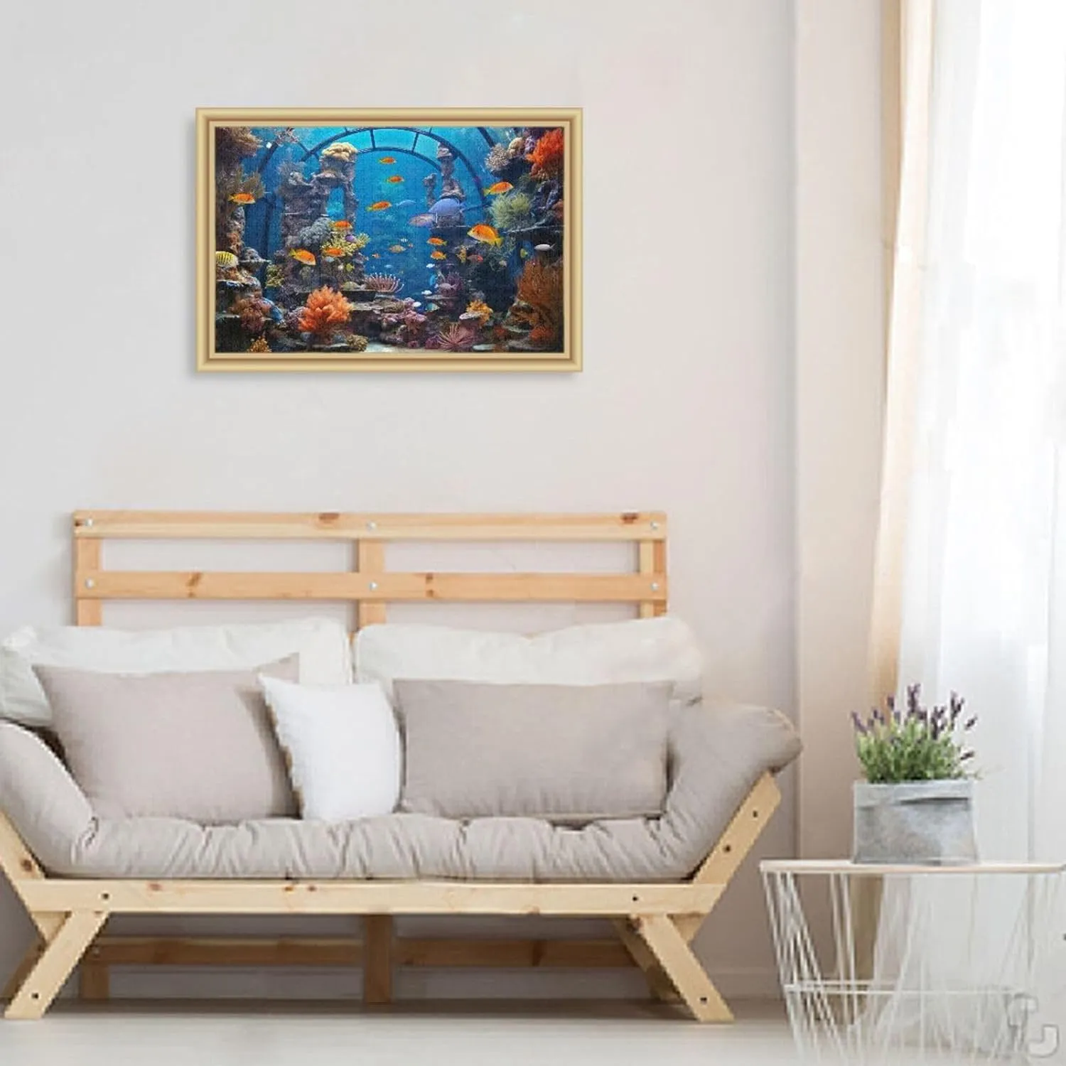 Fishes Reef Jigsaw Puzzles for Kids Adults 1000 Pieces, Fun Educational Games Toy Birthday Gift Art Home Decor Finish Size 29.5 x 20 Inches
