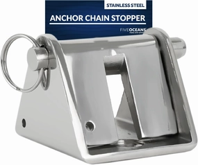 Five Oceans Stainless Steel Anchor Chain Lock Stopper for 5/16-Inch - 3/8-Inch Chains - FO4506
