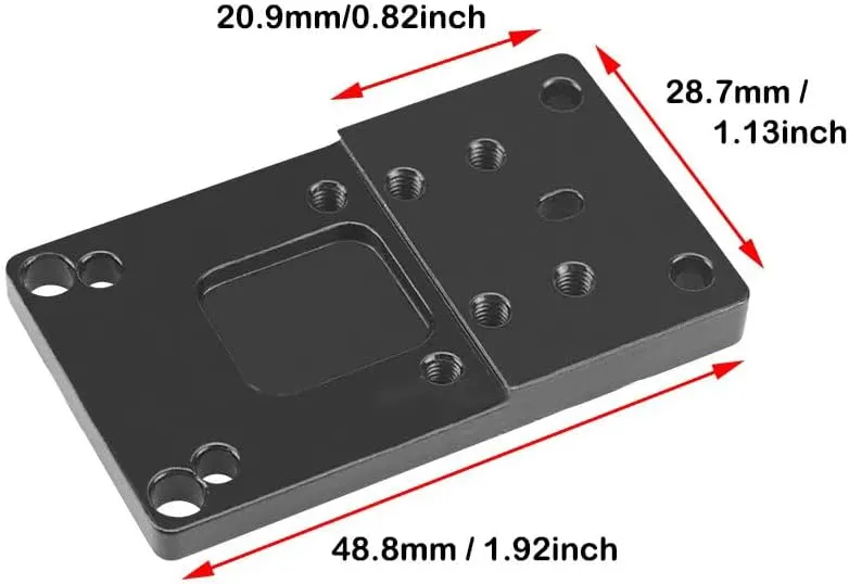Flip Up Red Dot Compact Flip Reflex Sight Red Dot Compact RMR Flip for Mounts and Slides for Outdoor Hunting with Heightened Base for Rifle Pistol Handgun