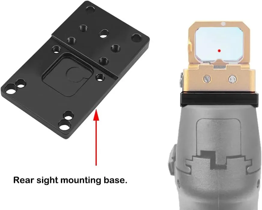 Flip Up Red Dot Compact Flip Reflex Sight Red Dot Compact RMR Flip for Mounts and Slides for Outdoor Hunting with Heightened Base for Rifle Pistol Handgun