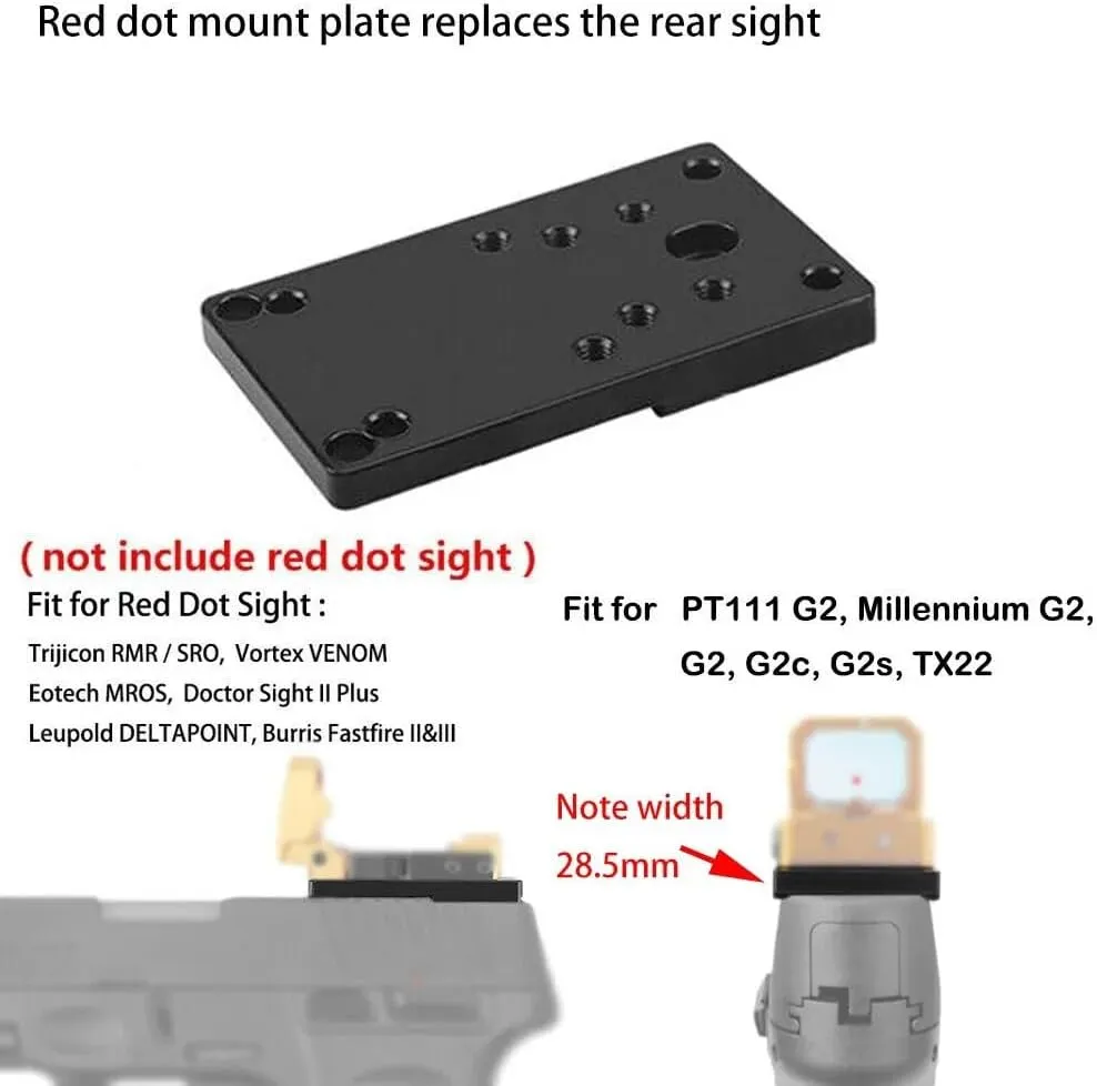 Flip Up Red Dot Compact Flip Reflex Sight Red Dot Compact RMR Flip for Mounts and Slides for Outdoor Hunting with Heightened Base for Rifle Pistol Handgun