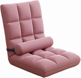 Floor Chair Folding Sofa Chair with Backrest Sleeper Bed Sofa Recliner Floor Gaming Chair Floor Gaming Chair, Sofa Recliner, Floor Sofa with Removable and Washable Cover (High Gray)(Pink1)