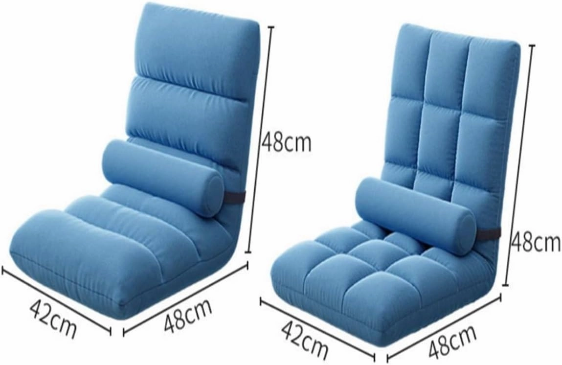 Floor Chair Folding Sofa Chair with Backrest Sleeper Bed Sofa Recliner Floor Gaming Chair Floor Gaming Chair, Sofa Recliner, Floor Sofa with Removable and Washable Cover (High Gray)(Pink1)