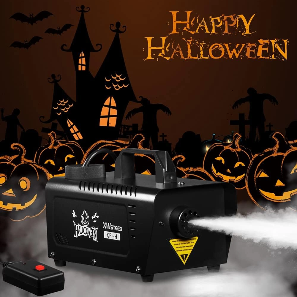 Fog Smoke Machine, 500 Watt Portable Smoke Machine with Wireless & Wired Remote Control for Halloween Wedding and Stage Effect