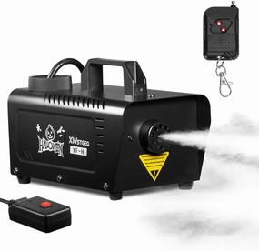 Fog Smoke Machine, 500 Watt Portable Smoke Machine with Wireless & Wired Remote Control for Halloween Wedding and Stage Effect