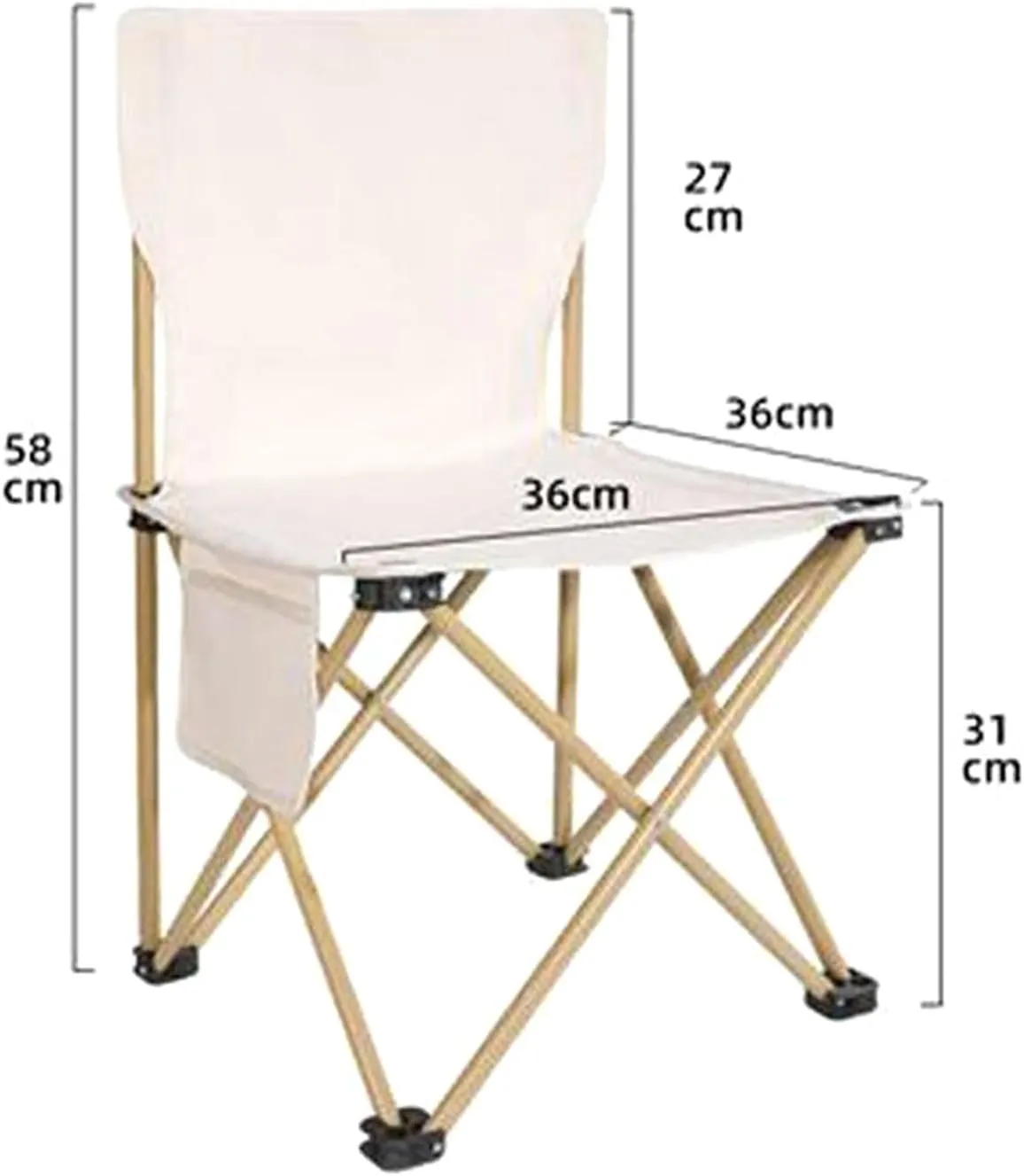 Folding Beach Picnic Tables Collapsible Backpack Lawn Chair Camping Folding Chair and Table Set with Roll up Carbon Steel Table Top for More People Party, 50cm-5PCS, Black