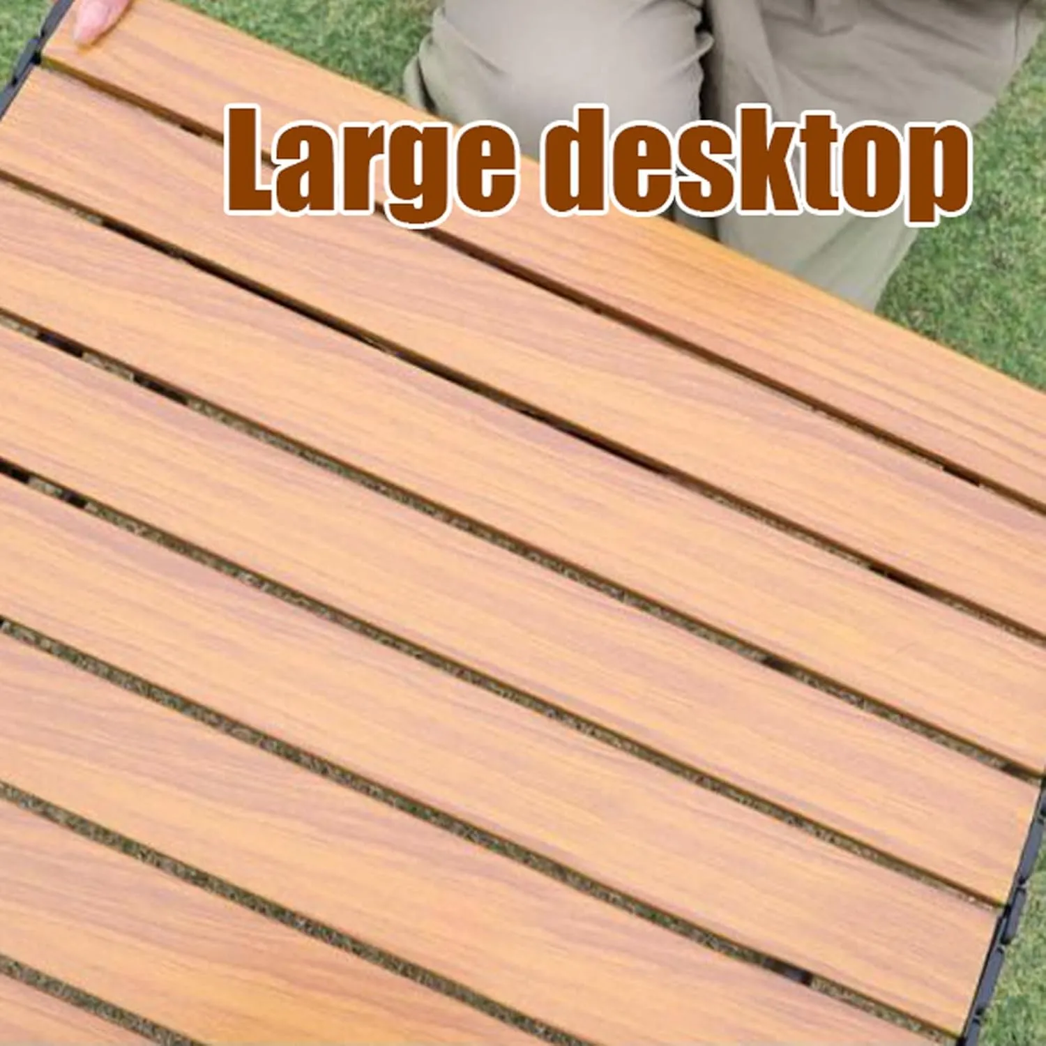 Folding Beach Picnic Tables Collapsible Backpack Lawn Chair Camping Folding Chair and Table Set with Roll up Carbon Steel Table Top for More People Party, 50cm-5PCS, Black