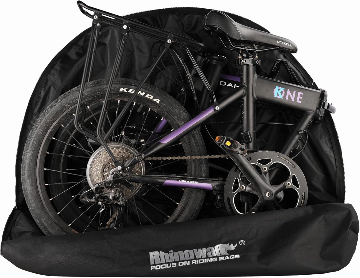 Folding Bike Bag for 14-20inch Bicycle Carry Bike Bag for Brompton Travel Case Bike Transport Bag for Car Train Air Travel Portable