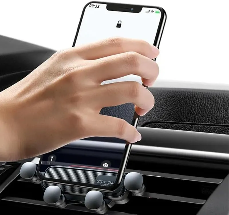 for Porsche Panamera G1G2 Cayenne Cayenne Coupe Macan 360° Rotation Phone Mount with One Hand Operation Design, Bumpy Roads Friendly Car Phone Mount,1 Eagle Beak Clip-A Black