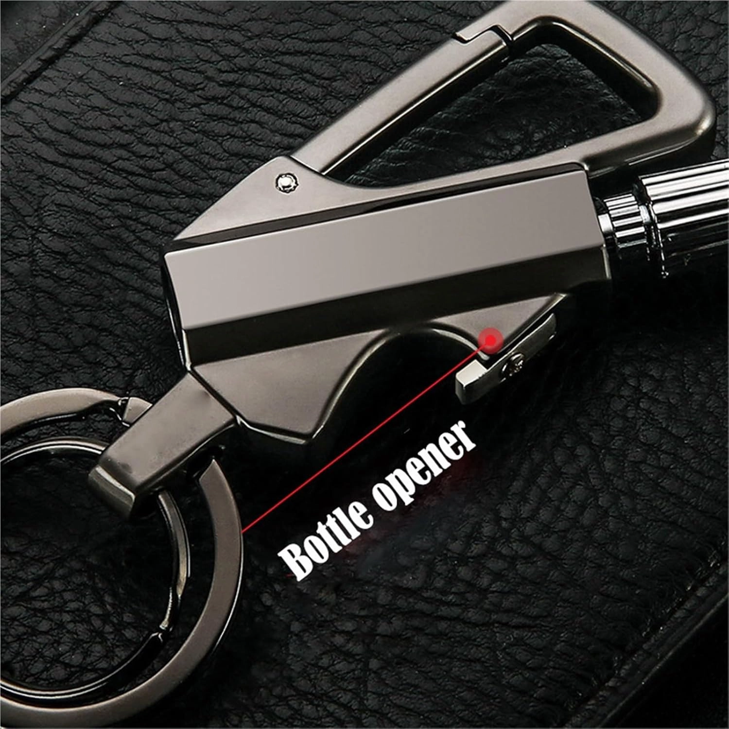 Forever Match Kerosene Lighter, Multifunctional Keychain Lighter with Bottle Opener, Reusable Waterproof and Windproof Matches, Suitable for Outdoor Camping Survival(Silver)