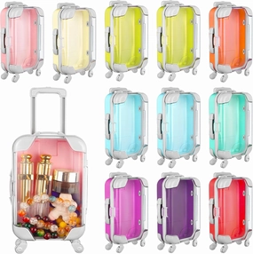 Framendino, 12 Pack Box Empty Packaging Storage Containers Mini Suitcase Candy 9 Colors