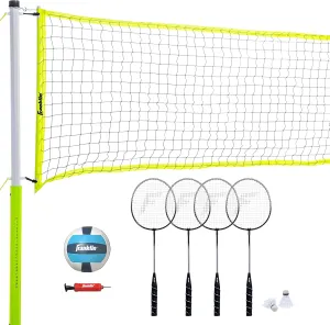 Franklin Sports Volleyball and Badminton Set