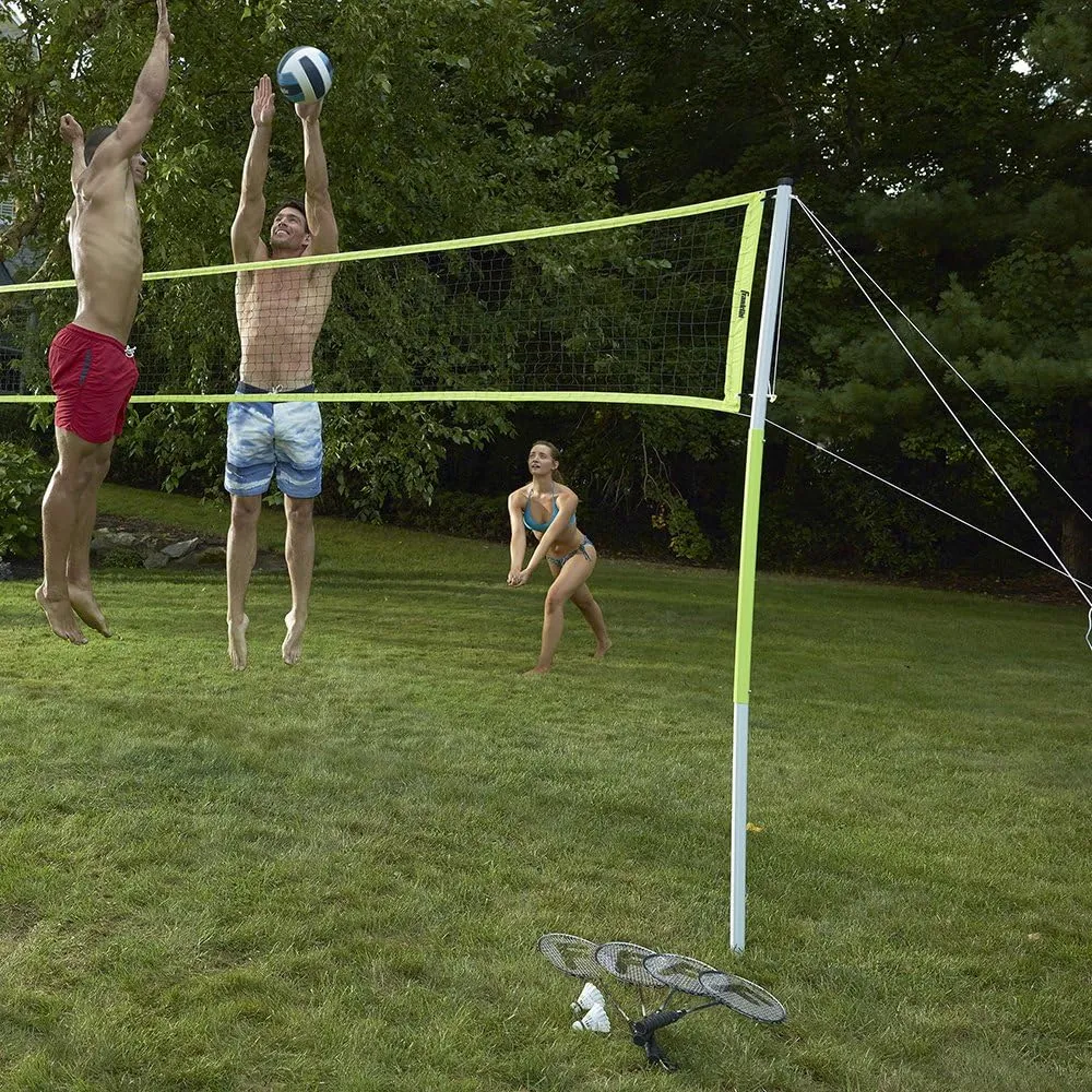 Franklin Sports Volleyball and Badminton Set