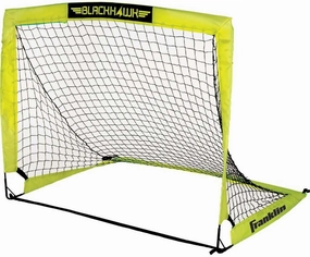 Franklin Sports Blackhawk Backyard Soccer Goal - Portable Pop Up Soccer Nets - Youth   Adult Folding Indoor   Outdoor Goals - Multiple Sizes   Colors - Perfect for Games   Practice