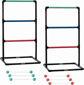 Franklin Sports Ladder Ball Set — Includes 2 Ladder Ball Targets with Weighted Bases and 6 Bolas — Ladder Golf Toss Outdoor Game For Beach or Backyard Fun — Professional, American, and Family Set Options
