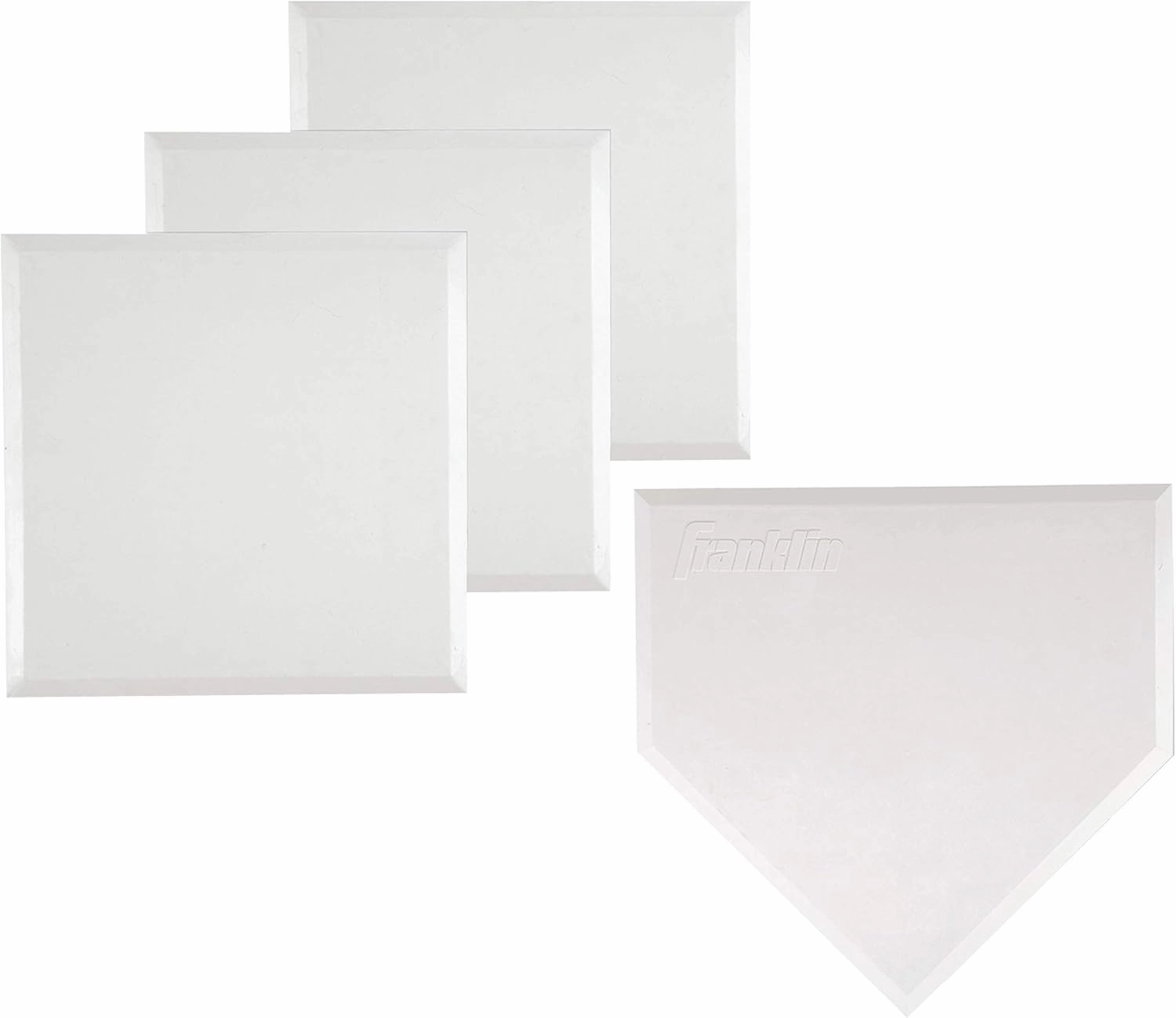 Franklin Sports MLB Baseball Base Set - Throw Down Rubber Bases for Baseball   Softball with Home Plate - Portable Backyard Baseball, Softball, Kickball Bases