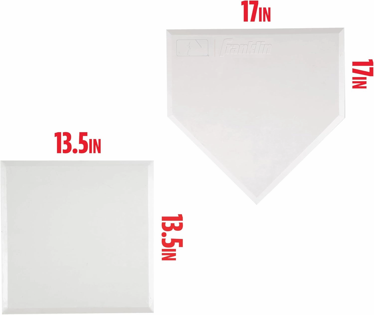 Franklin Sports MLB Baseball Base Set - Throw Down Rubber Bases for Baseball   Softball with Home Plate - Portable Backyard Baseball, Softball, Kickball Bases