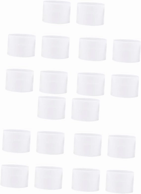 FRCOLOR 20 Pcs Subpackaging Bottle Pump Travel Bottles for Toiletries Mini Lip Gloss Small Jars with Lids Lip Gloss Containers Sauce Dispenser Pump Lip Gloss Tubes Empty Cream Jar White