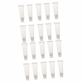 FRCOLOR 40pcs Empty Lip Balm Tubes Soft Cosmetic Containers for Lip Gloss Sunscreen and Oil Dispensing Leakproof and Easy to Fill for Beauty Projects