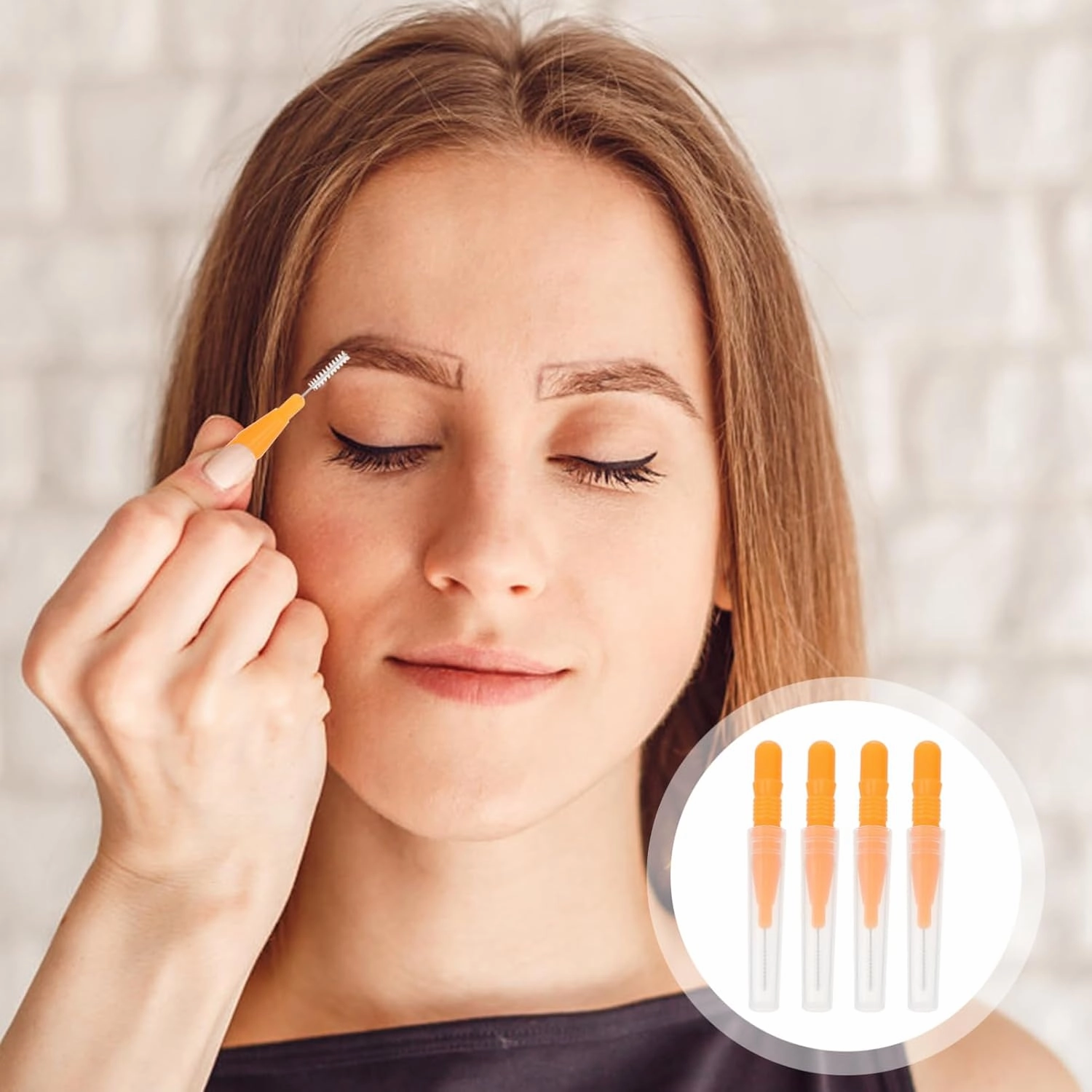 FRCOLOR 5sets Multi-functional Makeup Brush Set Mini Brushes Eyebrow Lip Toothbrush Portable for Travel 20pcs*5