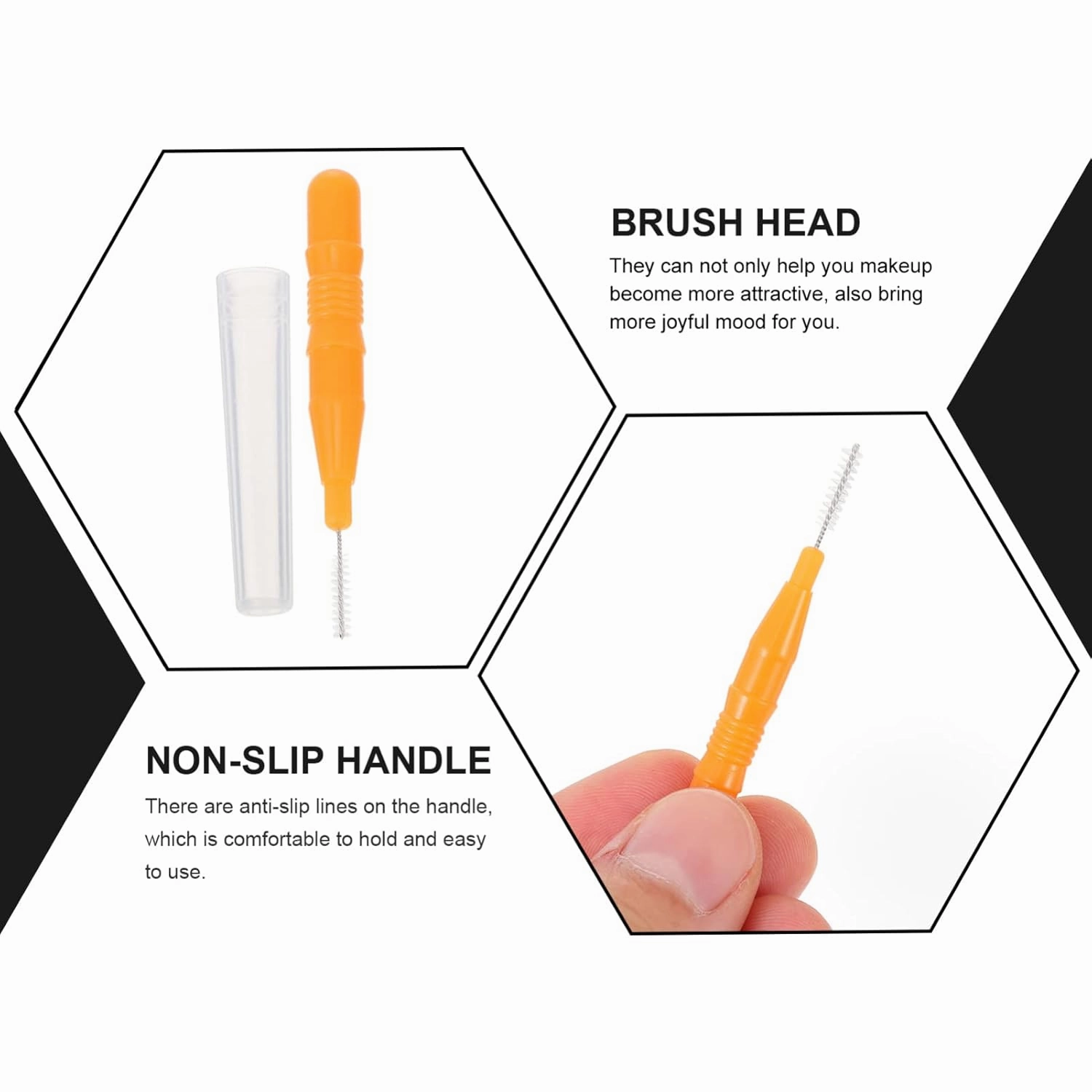 FRCOLOR 5sets Multi-functional Makeup Brush Set Mini Brushes Eyebrow Lip Toothbrush Portable for Travel 20pcs*5