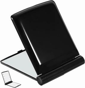 FRCOLOR Foldable Portable Two Sided LED Makeup Mirror High Definition Surface Chic Design for Travel Professional Use Present for Women Makeup Artists