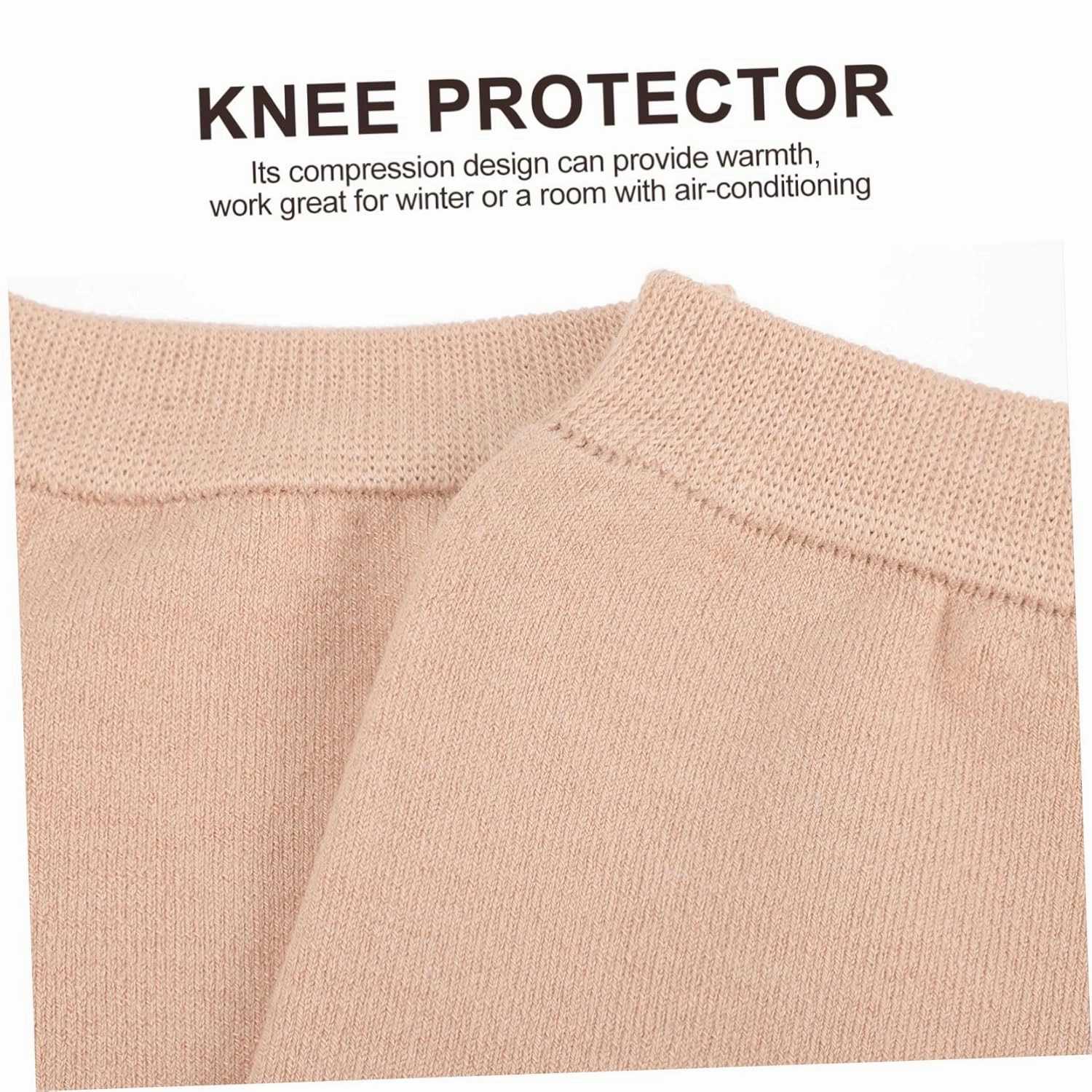 FRCOLOR Warm Knee Pads Stabilizer Braces for Women Men Compression Sleeve for Knees Lightweight Leg Warmer Random Color