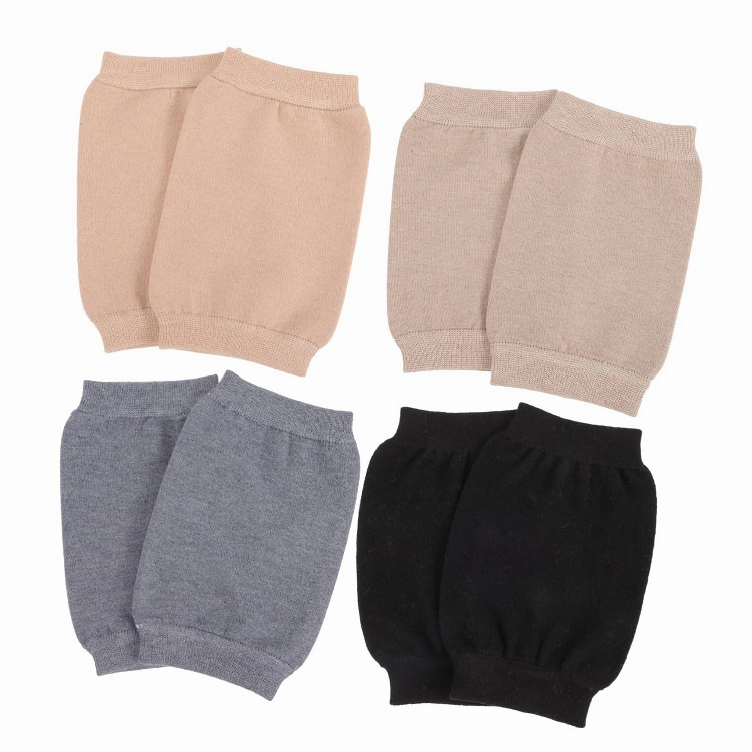 FRCOLOR Warm Knee Pads Stabilizer Braces for Women Men Compression Sleeve for Knees Lightweight Leg Warmer Random Color