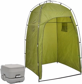 Furniture Set-Portable Camping Toilet with Tent 10 10 L