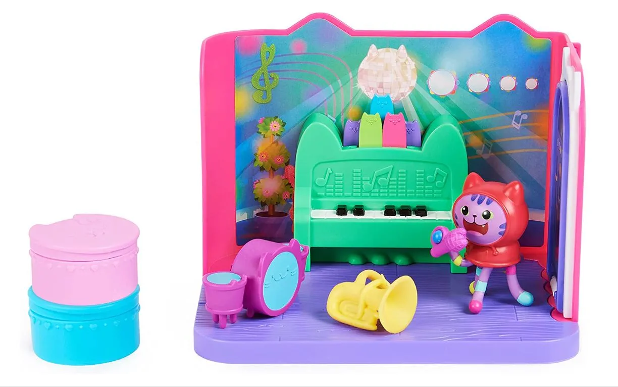 Gabby's Dollhouse Groovy Music Room With Daniel James Catnip