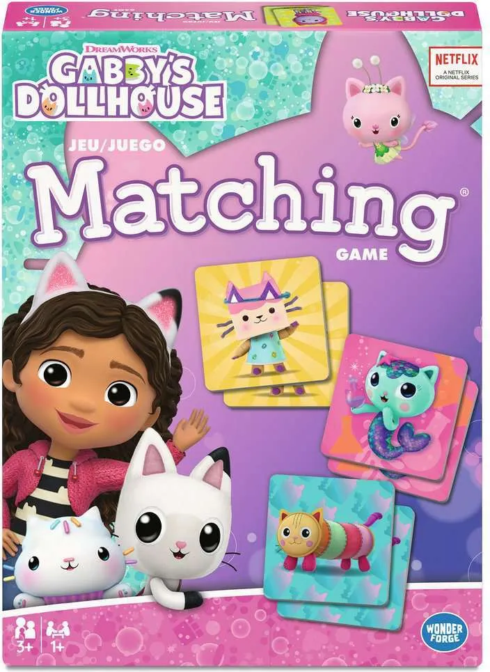 Gabby's Dollhouse Matching Game - Trilingual